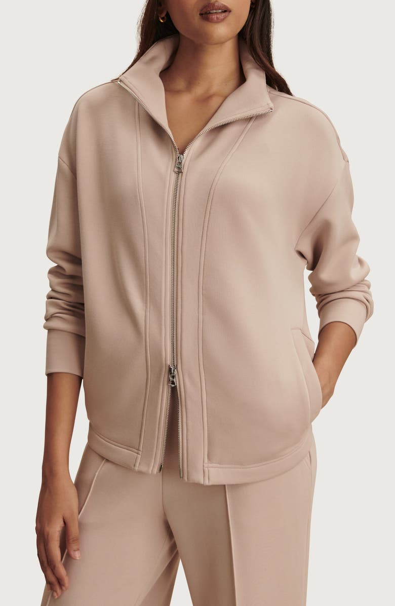 Varley Arlene Zip-Up Fleece Jacket, Main, color, Mushroom