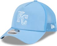 New Era Men's New Era Light Blue Kansas City Royals 2026 Batting Practice Apex 9FORTY Adjustable Trucker Hat