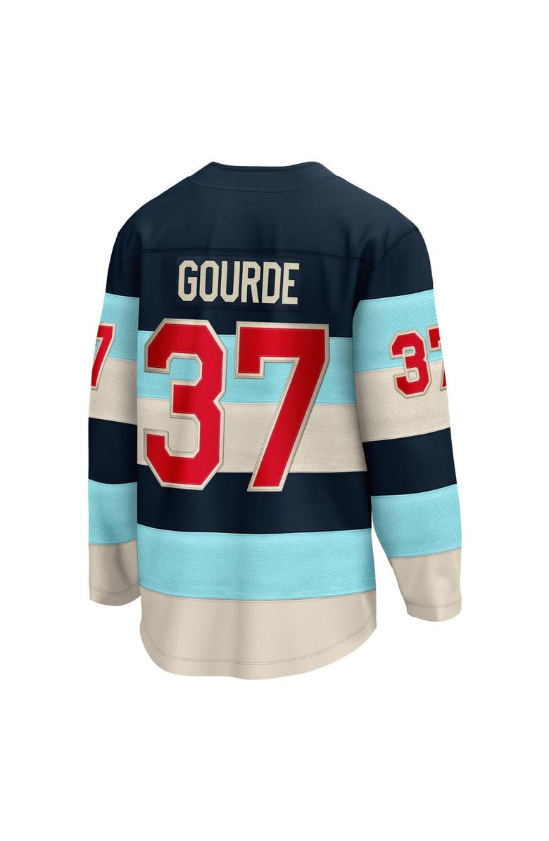 FANATICS Men's Fanatics Branded Yanni Gourde Deep Sea Blue Seattle Kraken 2024 NHL Winter Classic Breakaway Player Jersey, Alternate, color, 