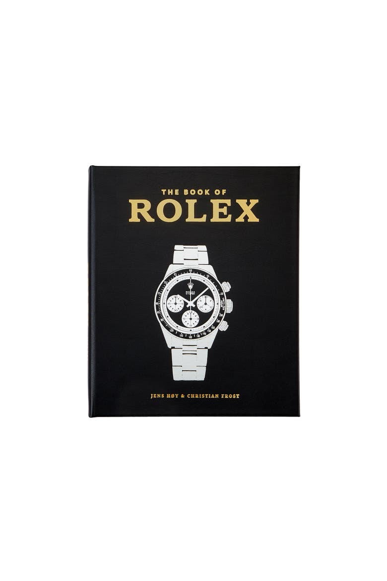 The Book of Rolex Leather Coffee Table Book, Main, color, Black