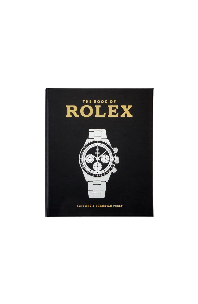Graphic Image The Book of Rolex Leather Coffee Table Book, Main, color, Black