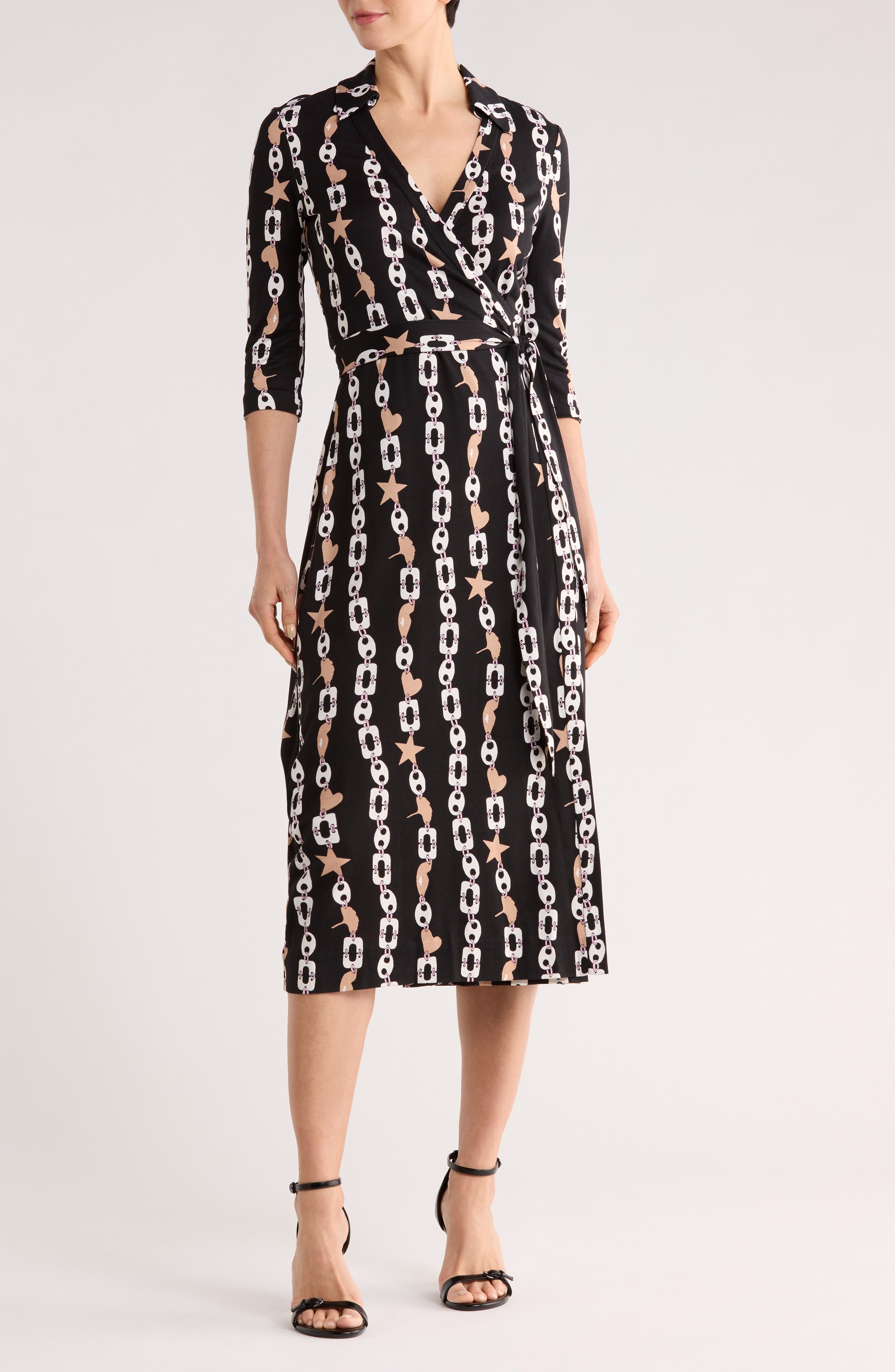 DVF Abigail Wrap Midi Dress