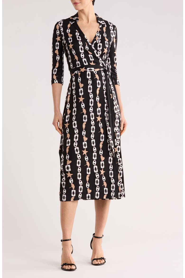 Abigail Wrap Midi Dress, Main, color, CHARMS LARGE