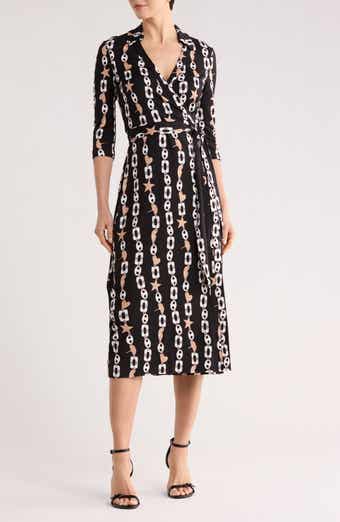 DVF Abigail Wrap Midi Dress