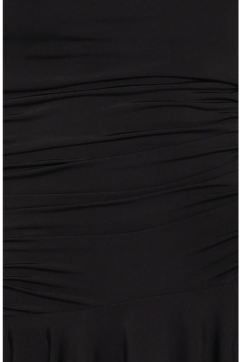 Messina Off the Shoulder Long Sleeve Minidress, Alternate, color, BLACK