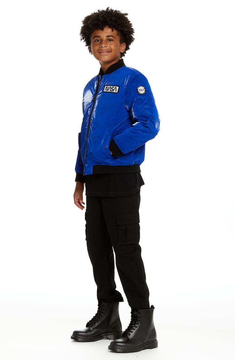 Andy & Evan x SPACEONE Kids' Apollo Reversible Bomber Jacket, Alternate, color,