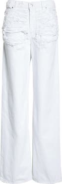 Stella McCartney Destroyed Straight Leg Jeans