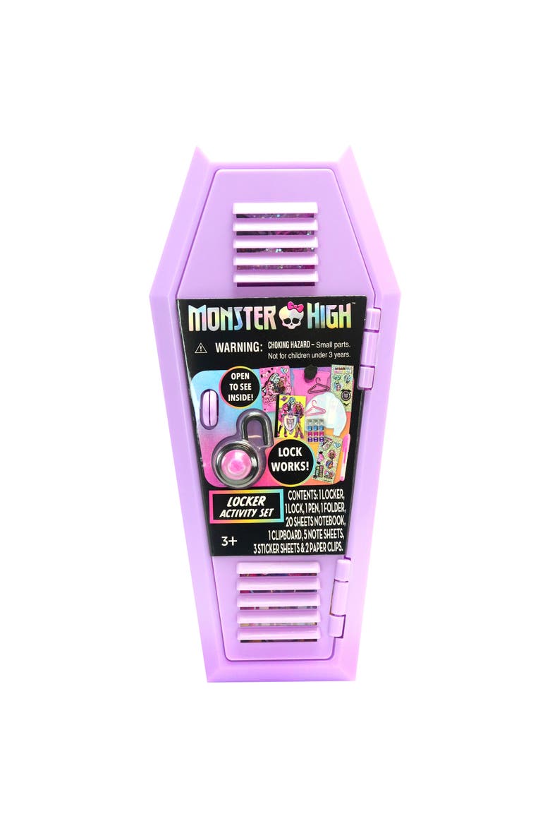 Design Activity Locker, Doodle & Decorate, Lavender Coffin Shaped, Main, color, Multicolored