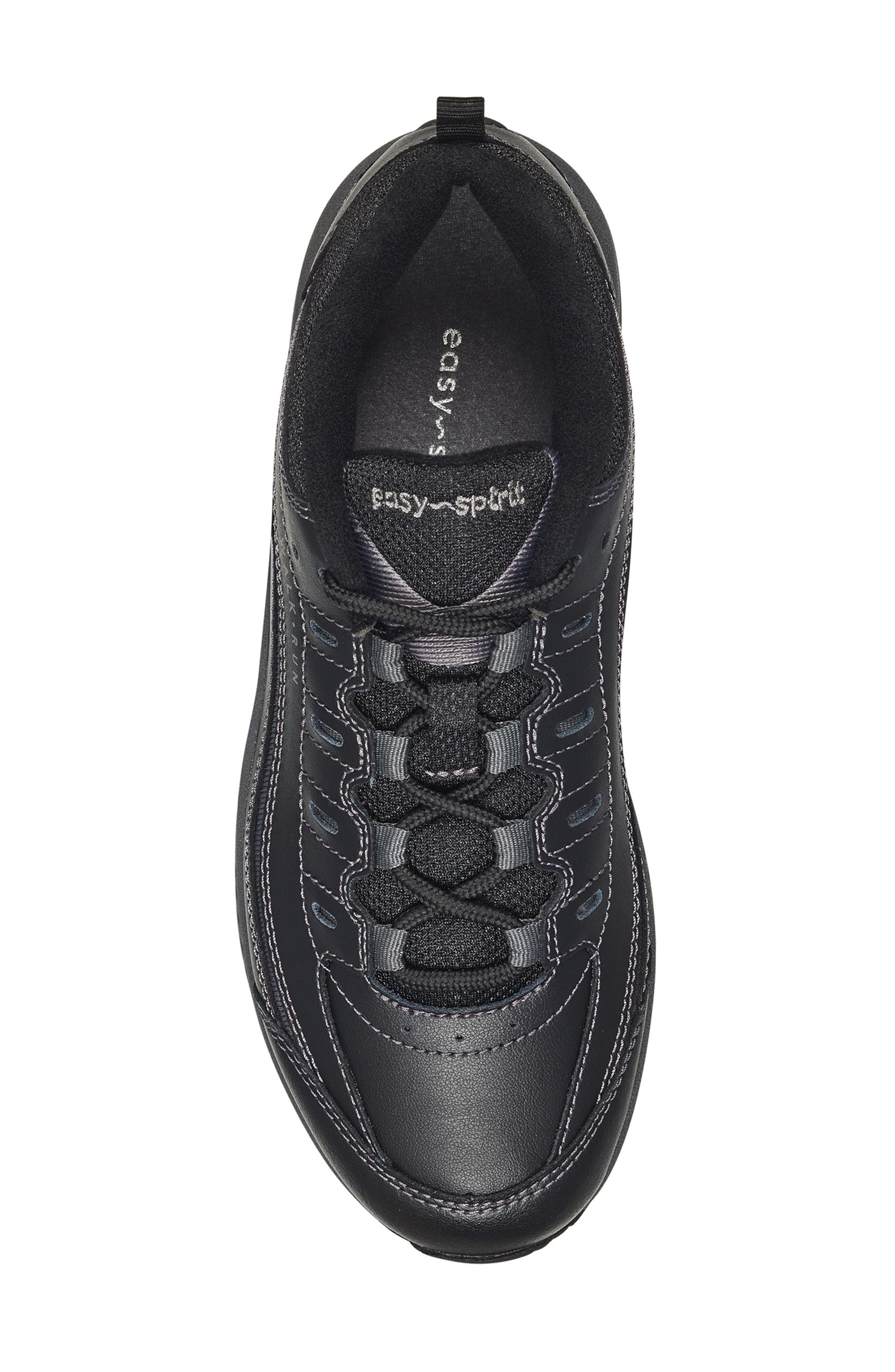 Easy Spirit Romy Sneaker - Multiple Widths Available, Alternate, color, Black Leather