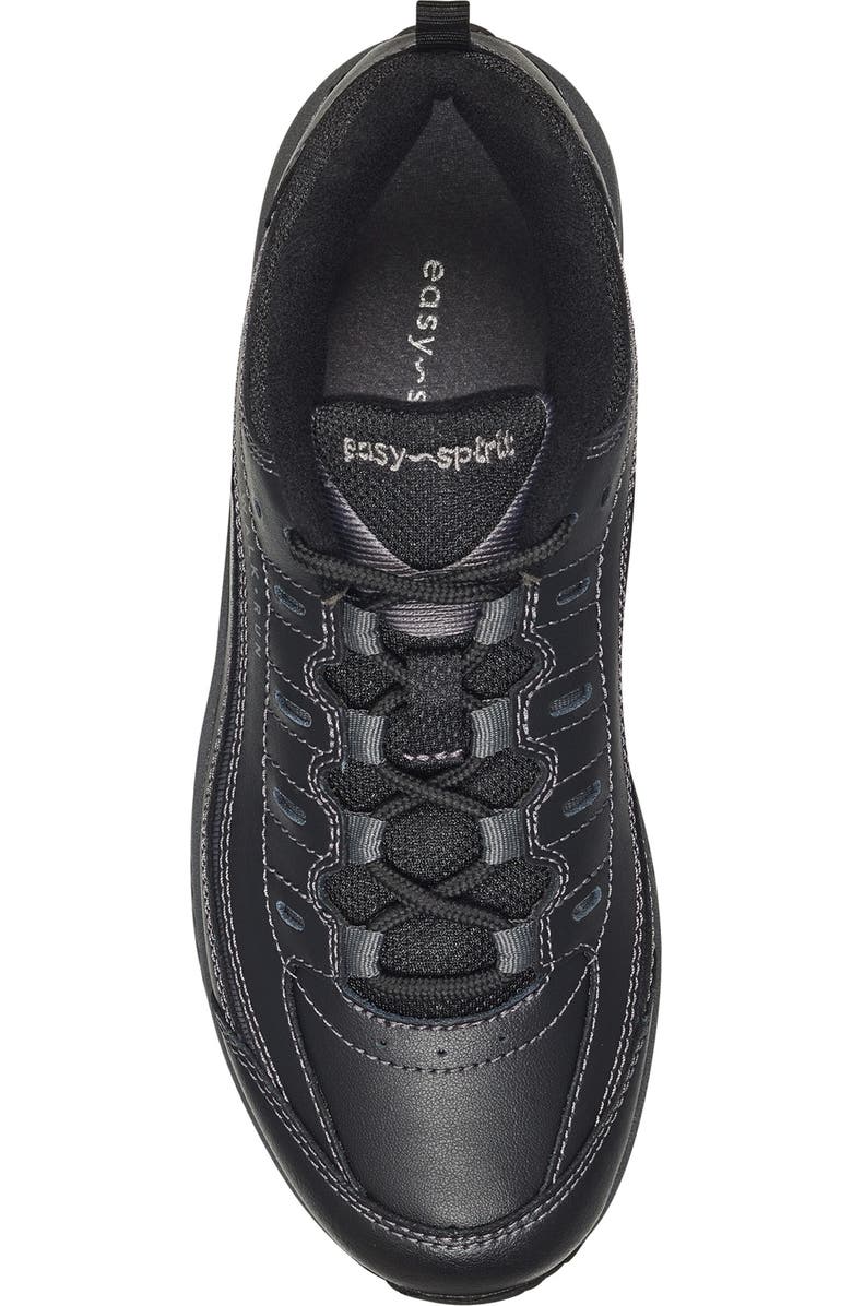 Easy Spirit Romy Sneaker - Multiple Widths Available, Alternate, color, Black Leather