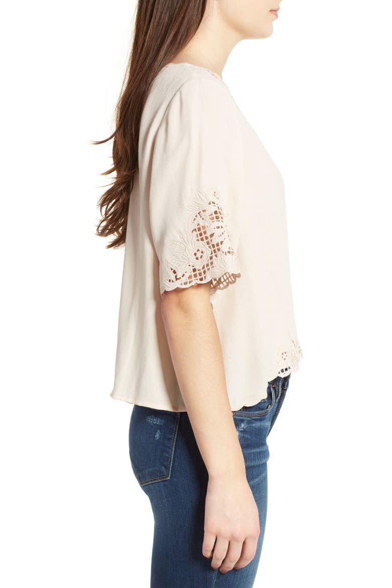 Lilia Crop Top, Alternate, color, ECRU