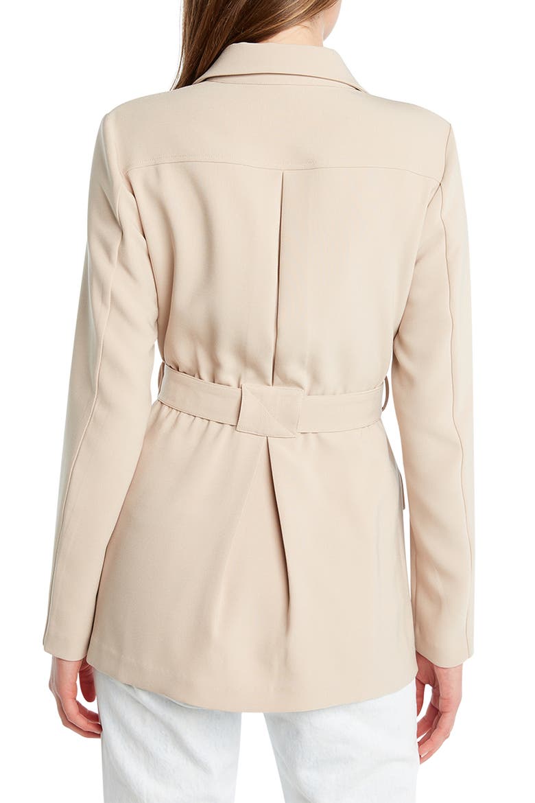 Tailored Safari Jacket, Alternate, color, PEBBLE