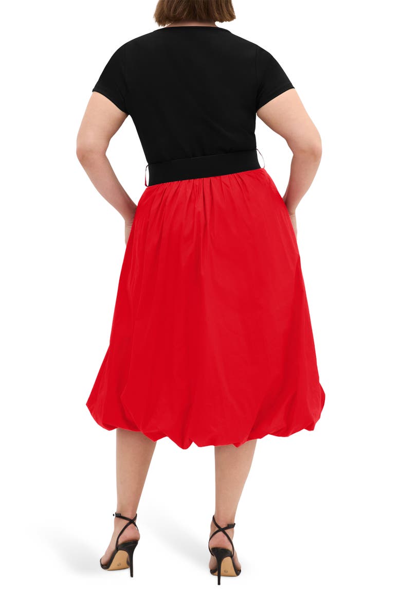 Paris Love Bubble Skirt Dress, Alternate, color, SEXY RED