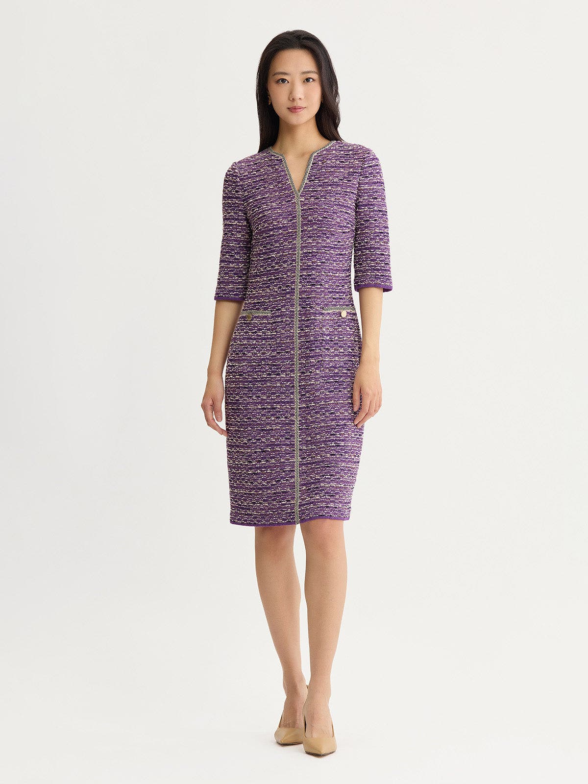 selected Fresh Purple/Biscotti/Black