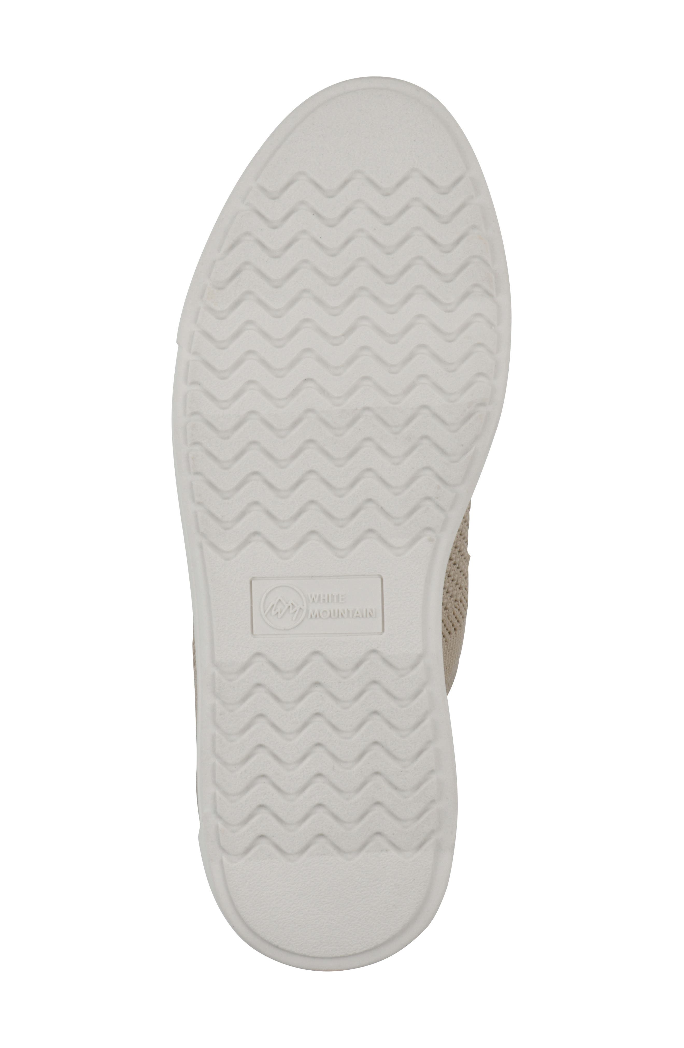 White Mountain Footwear Uncut Woven Sneaker, Alternate, color, Taupe Fabric