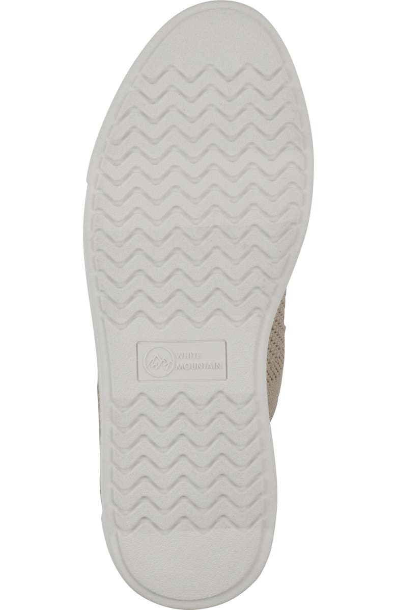 White Mountain Footwear Uncut Woven Sneaker, Alternate, color, Taupe Fabric