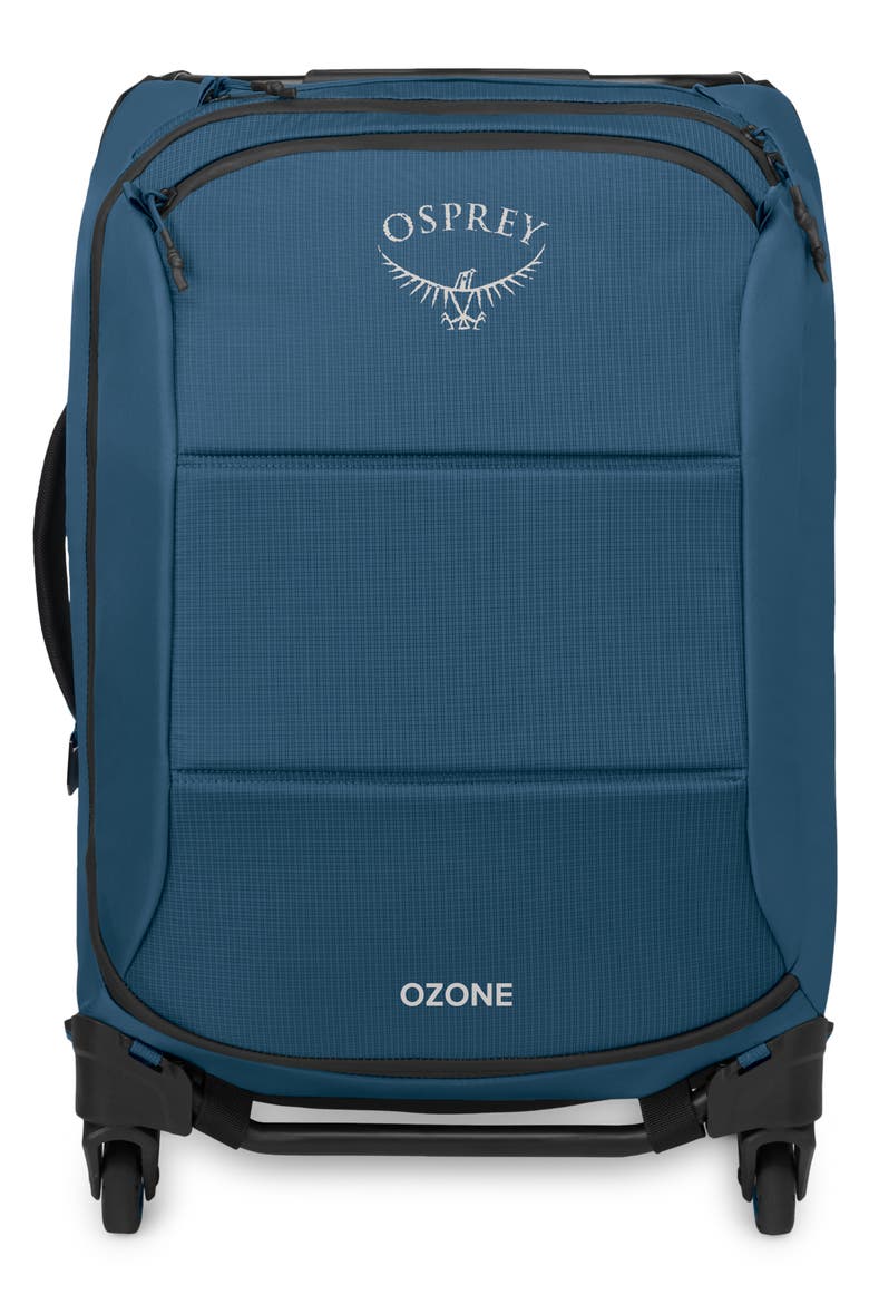 Ozone Four-Wheel 38-Liter Carry-On Suitcase, Alternate, color, COASTAL BLUE