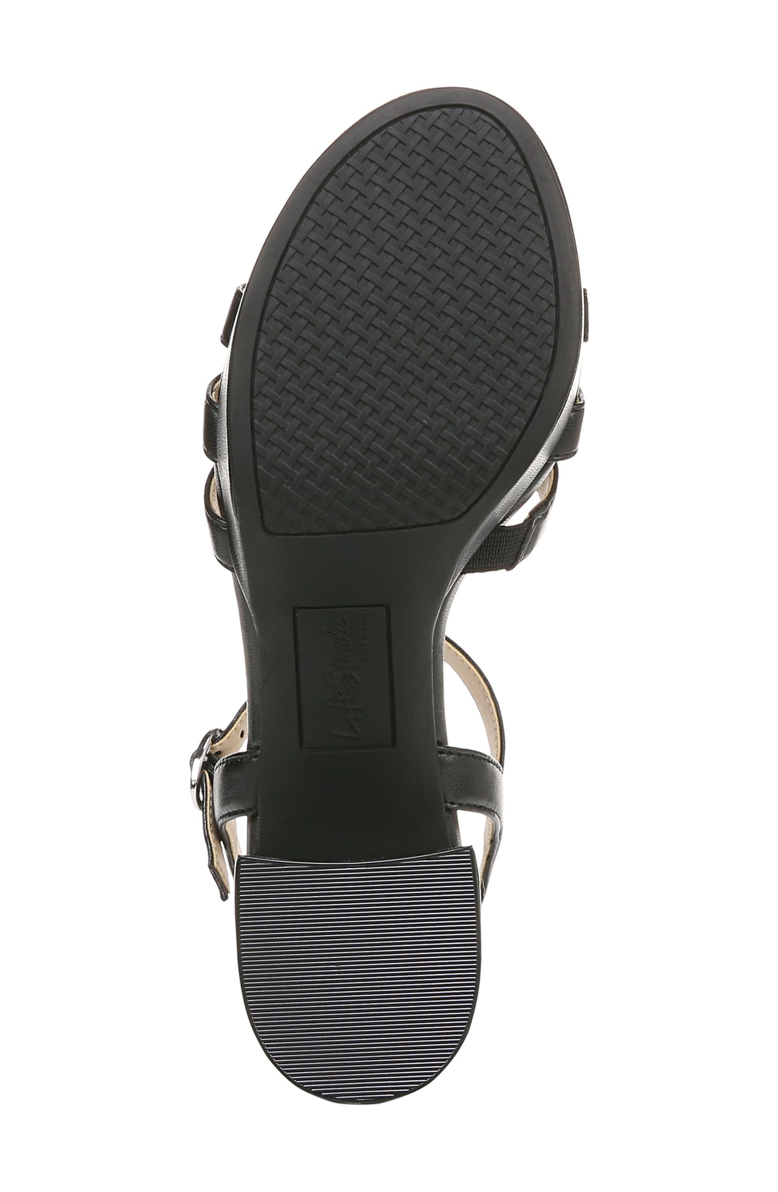 LifeStride Rio Ankle Strap Platform Sandal, Alternate, color, Black