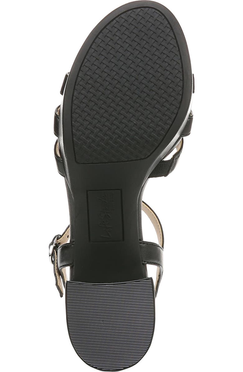 LifeStride Rio Ankle Strap Platform Sandal, Alternate, color, Black