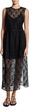 Theory Lace Tie Waist Dress
