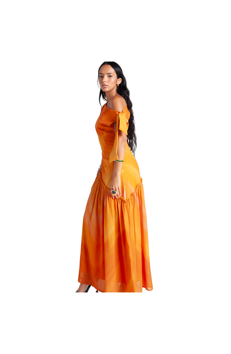 RICHANTEE Asymmetric Maxi Dress, Alternate, color, Orange
