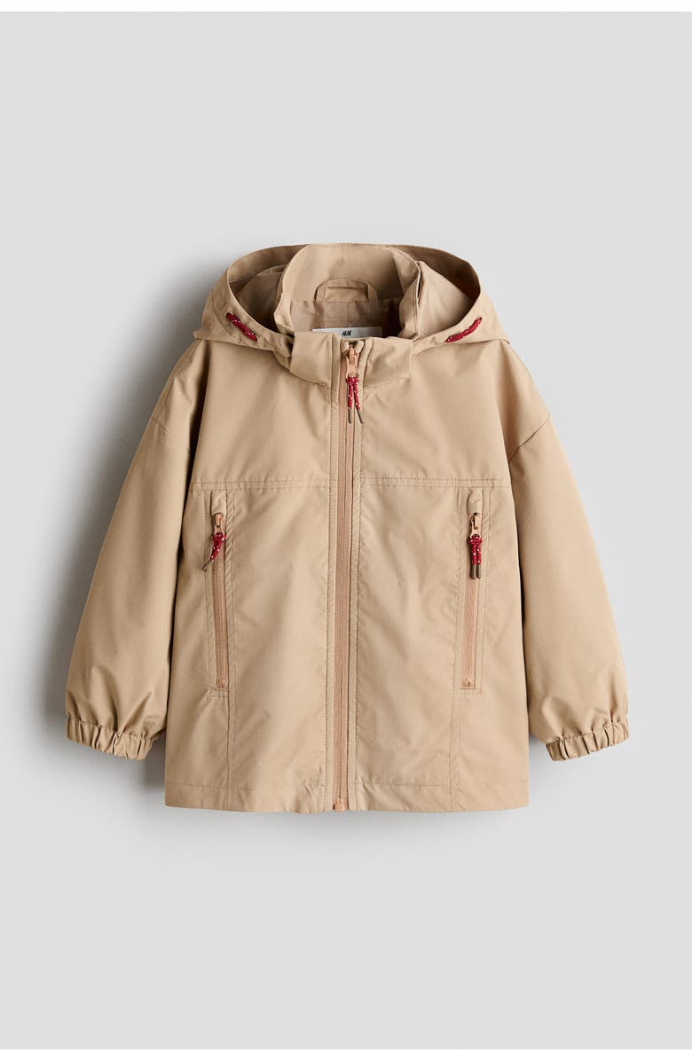 H&M Water-repellent Windbreaker, Main, color, Beige