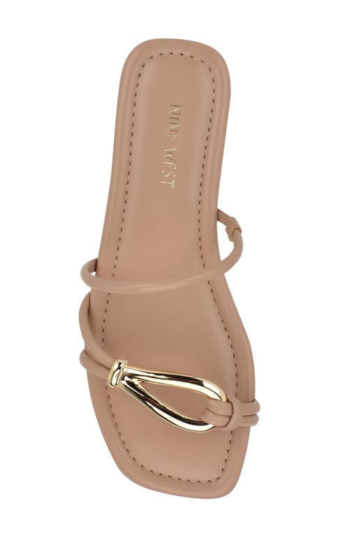 Nine West Tigra Slide Sandal In Neutral