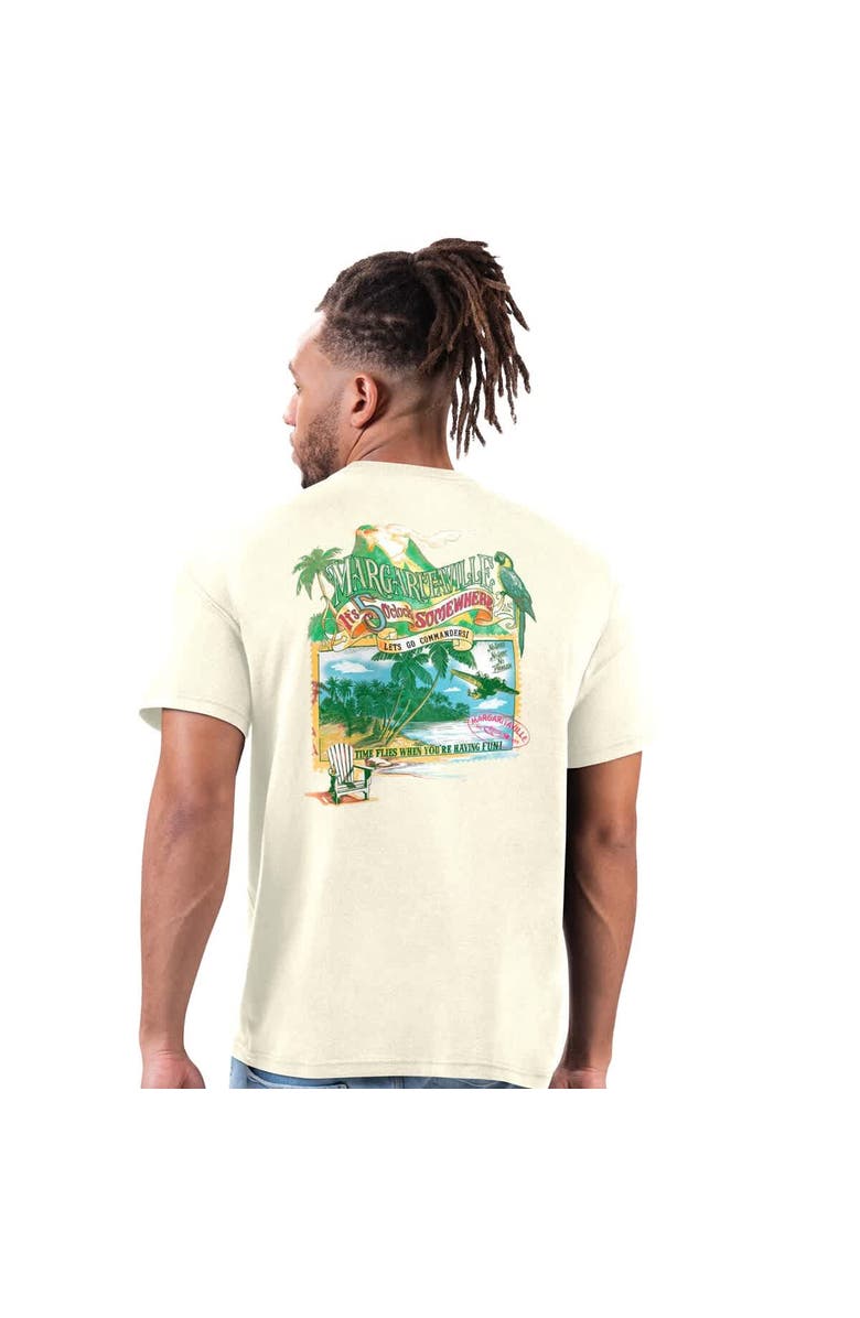 Margaritaville Men's Margaritaville Cream Washington Commanders Time Flies T-Shirt, Alternate, color, 