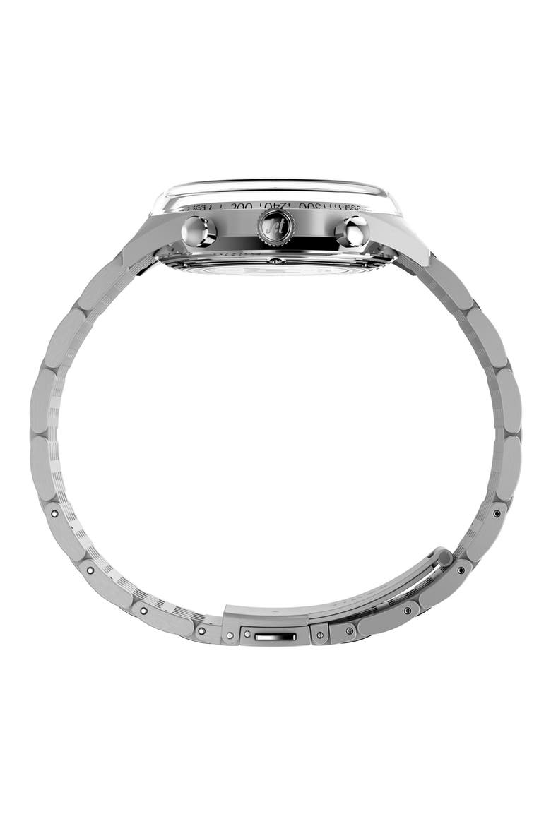 Marlin® Jet Chronograph Bracelet Watch, 40mm, Alternate, color, SILVER-TONE