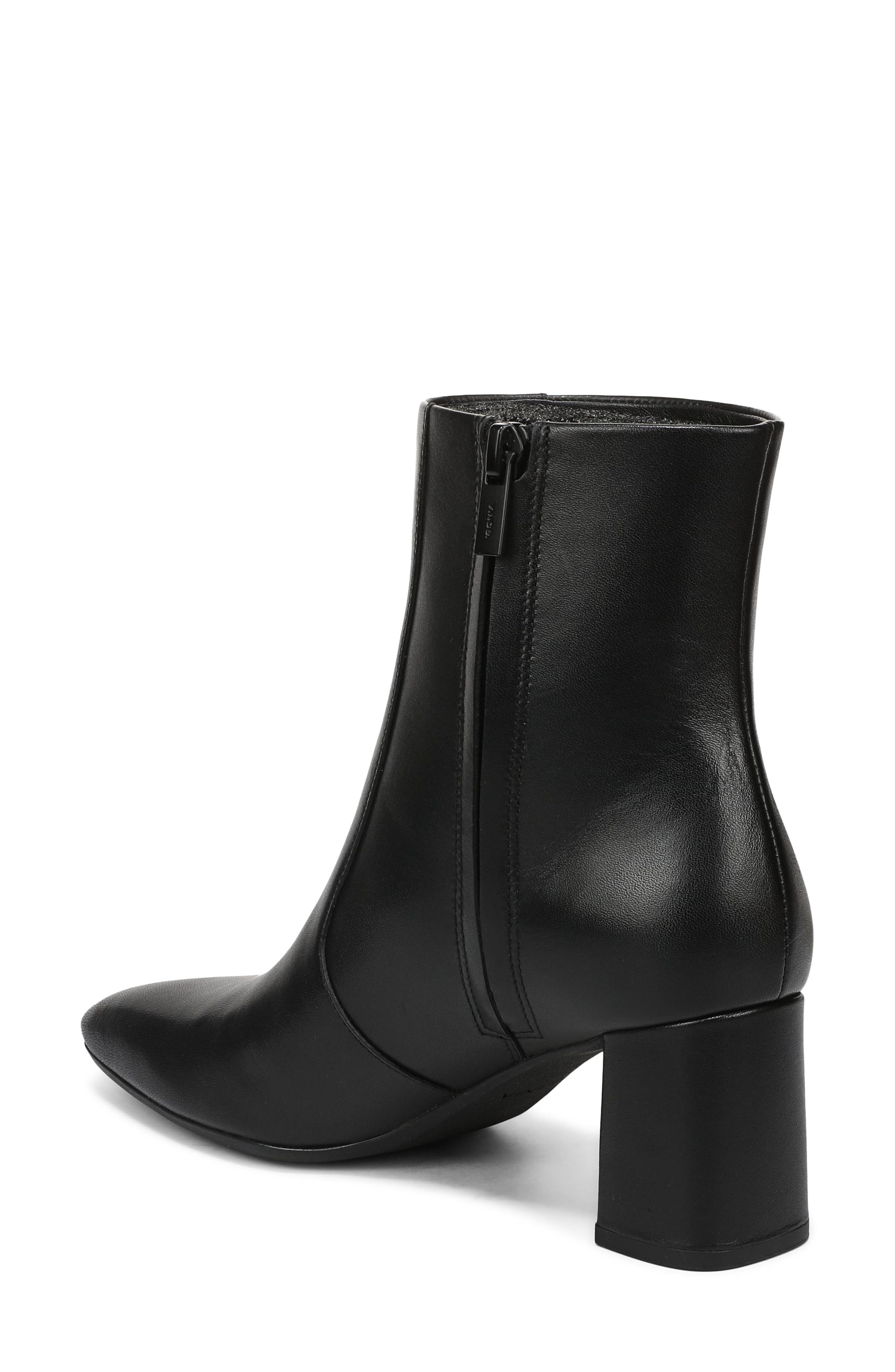 Tegan Leather Bootie, Alternate, color, BLACK