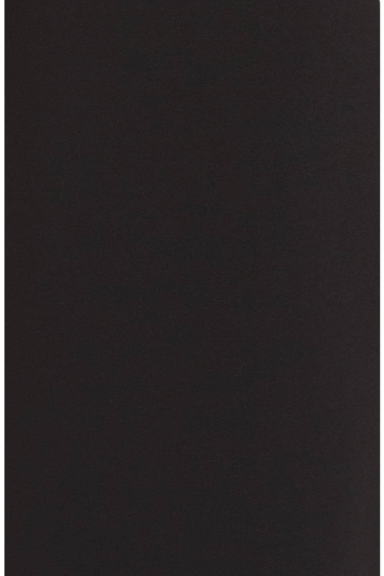 Cold Shoulder Crepe Dress, Alternate, color, BLACK