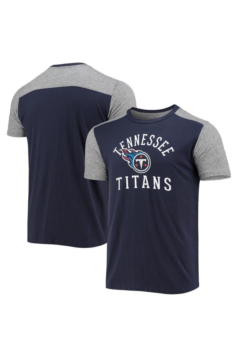 Men's Majestic Threads Navy/Gray Tennessee Titans Field Goal Slub T-Shirt, Main, color, Navy
