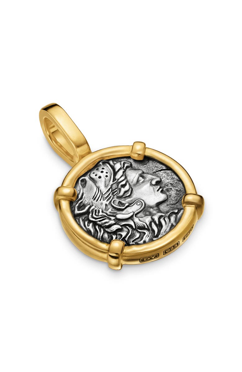 David Yurman Alexander the Great Amulet, Main, color, Silver