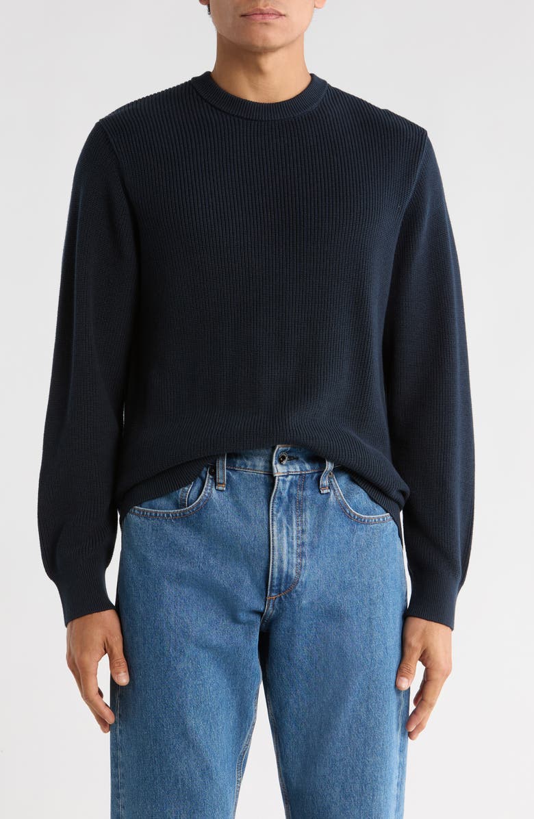 rag & bone Curtis Crewneck Cotton Sweater, Main, color, Sal