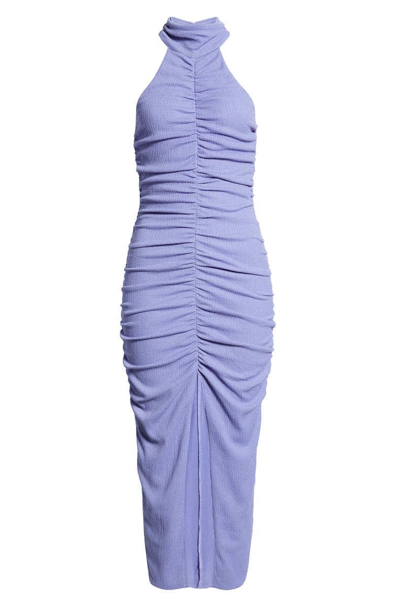 Saylor Nels Ruched Sleeveless Midi Dress, Alternate, color, Periwinkle