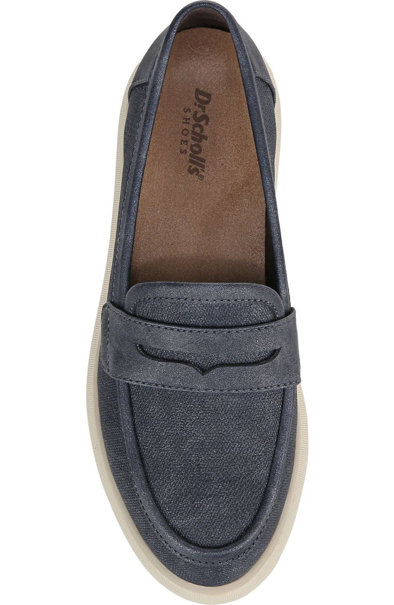 Dr. Scholl's Nice Day Max Wedge Platform Penny Loafer, Alternate, color, Blue