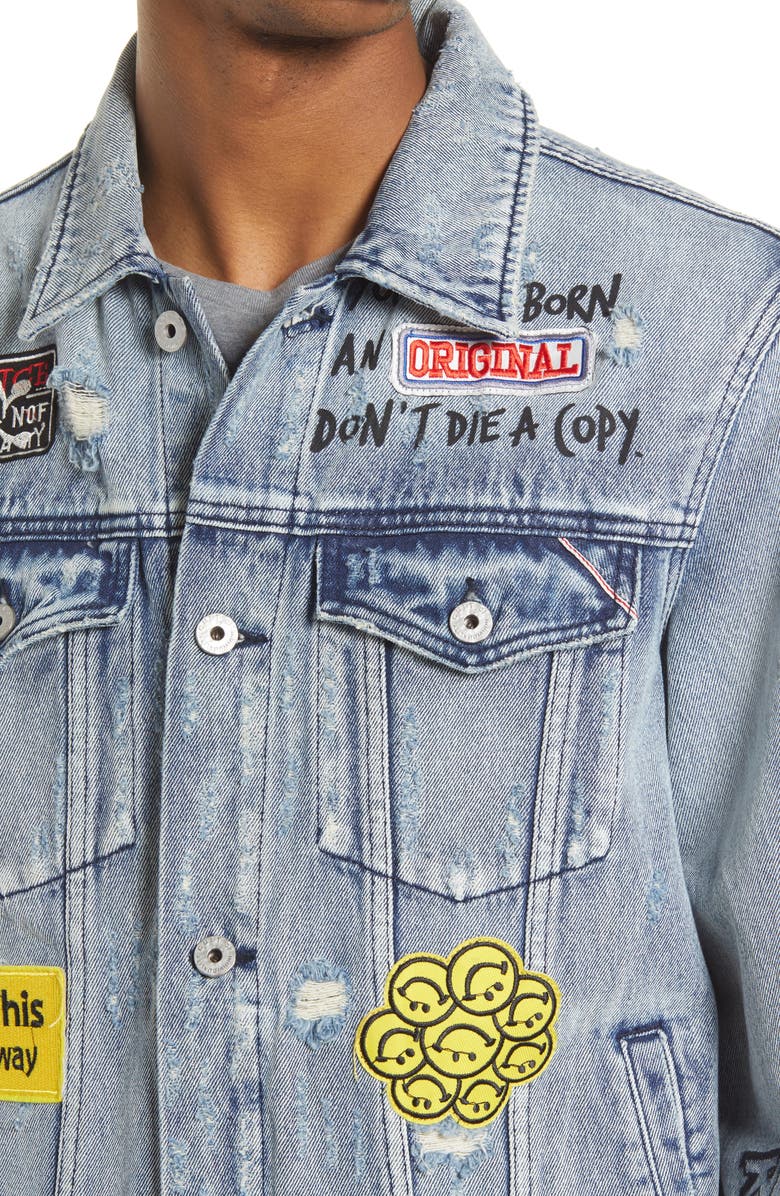 Cult of Individuality Denim Jacket, Alternate, color,