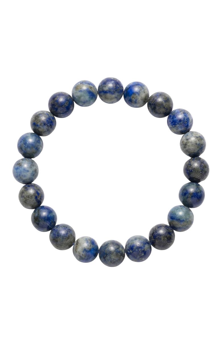 seree Manifest Collection Protection Blue Crystal Beaded Bracelet, Alternate, color, Blue