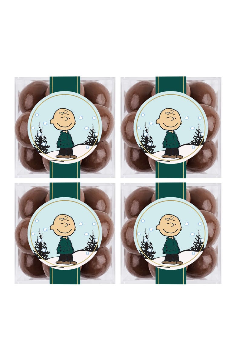 sugarfina x Peanuts Charlie Brown Sparkle Pops<sup>®</sup> Set of 4 Candy Cubes, Main, color, 
