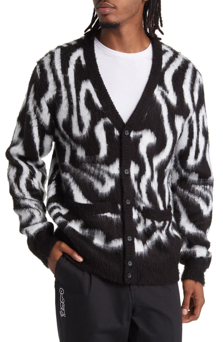 Obey Pally Swirl Cardigan, Alternate, color, 