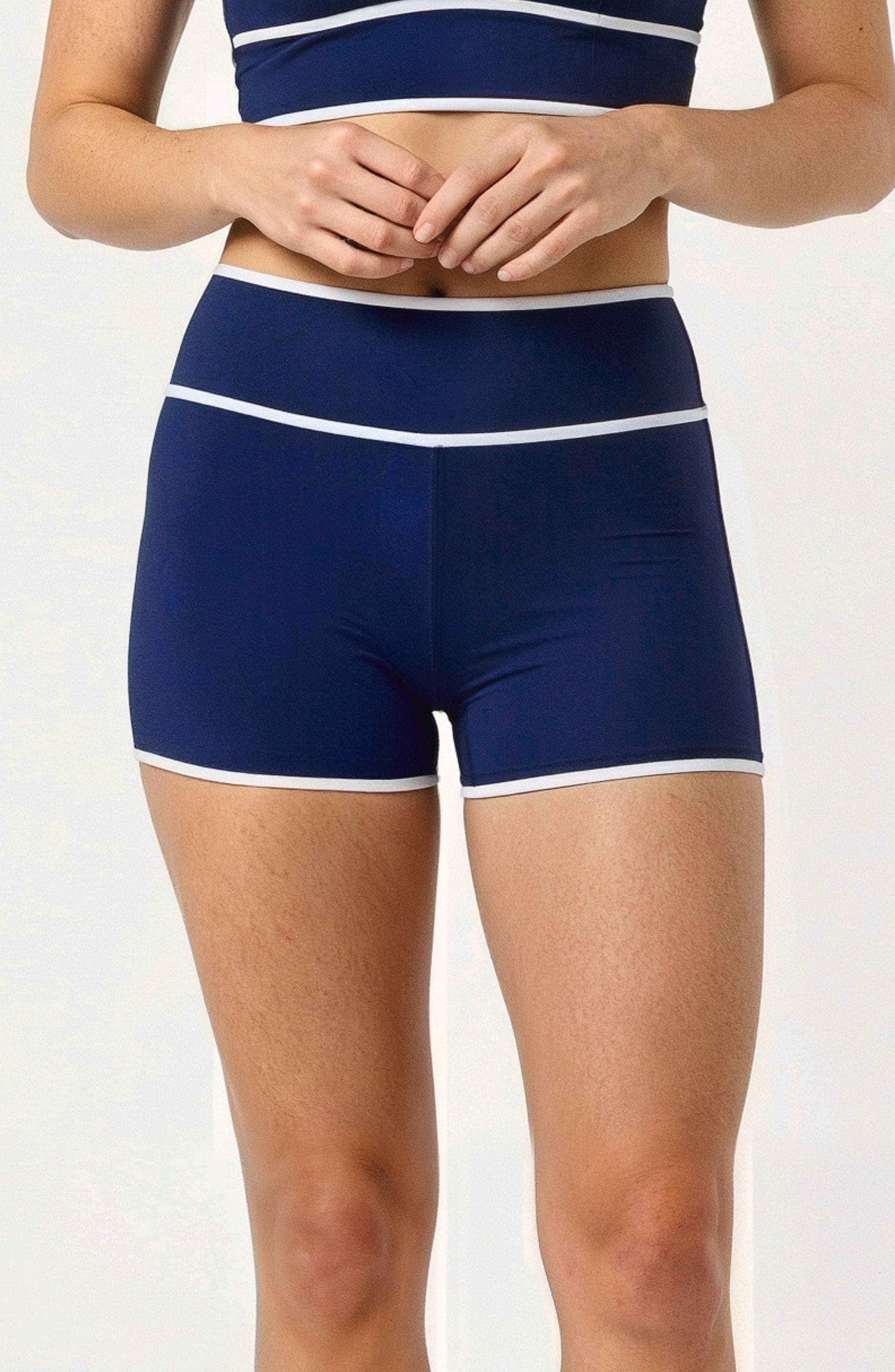 selected Navy & White