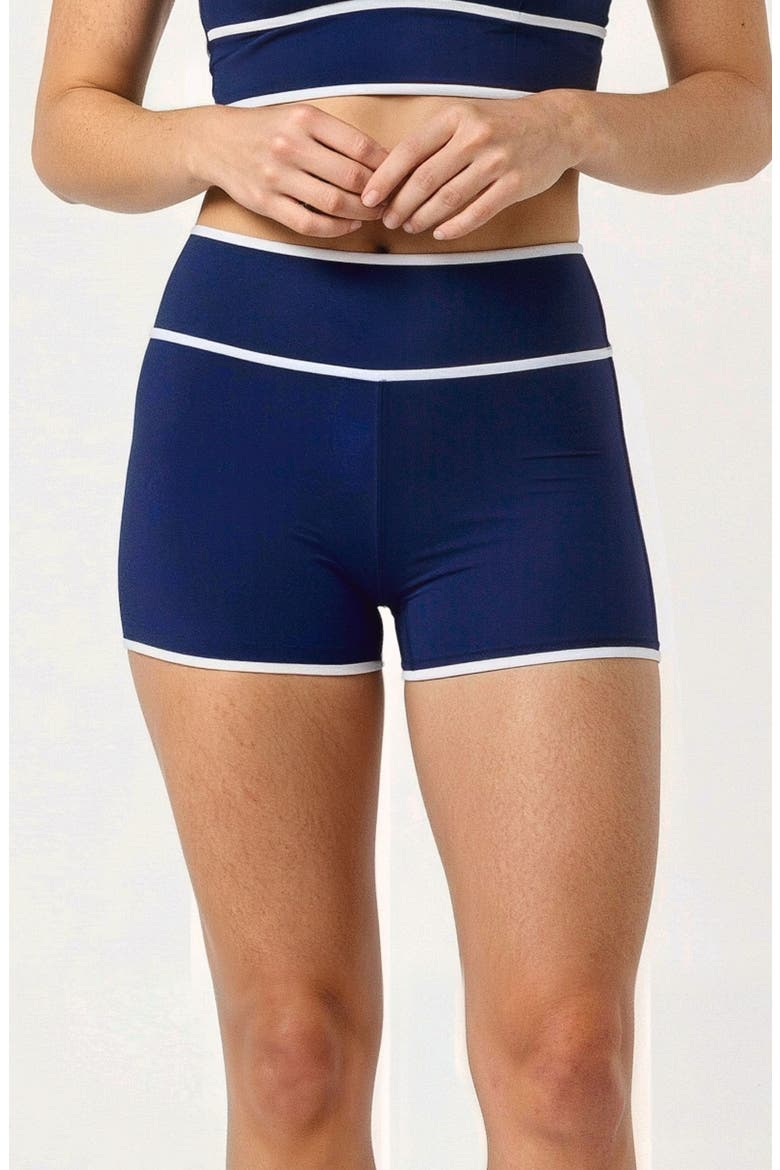 Swim Shorts Two-Toned Collection, Main, color, Navy & White
