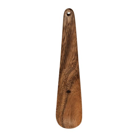 Hand Carved Acacia Wood Scoop, Natural