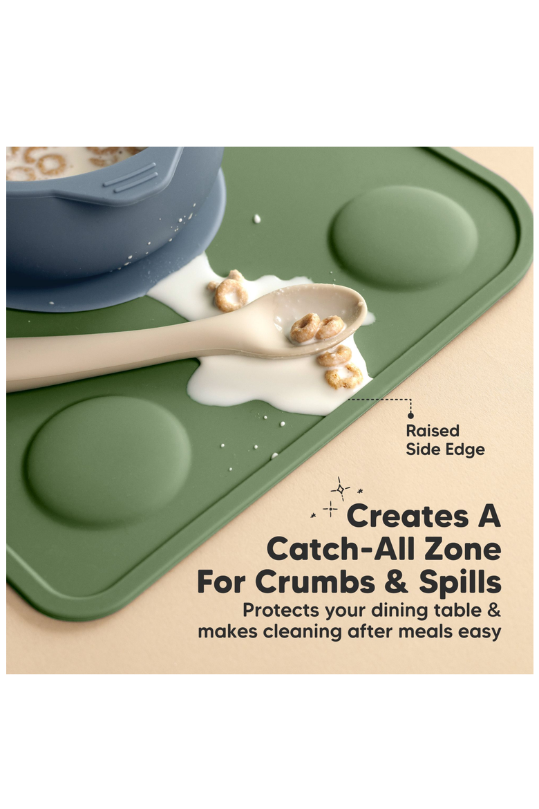 2-Pack Prep Silicone Placemats, Alternate, color, Slate