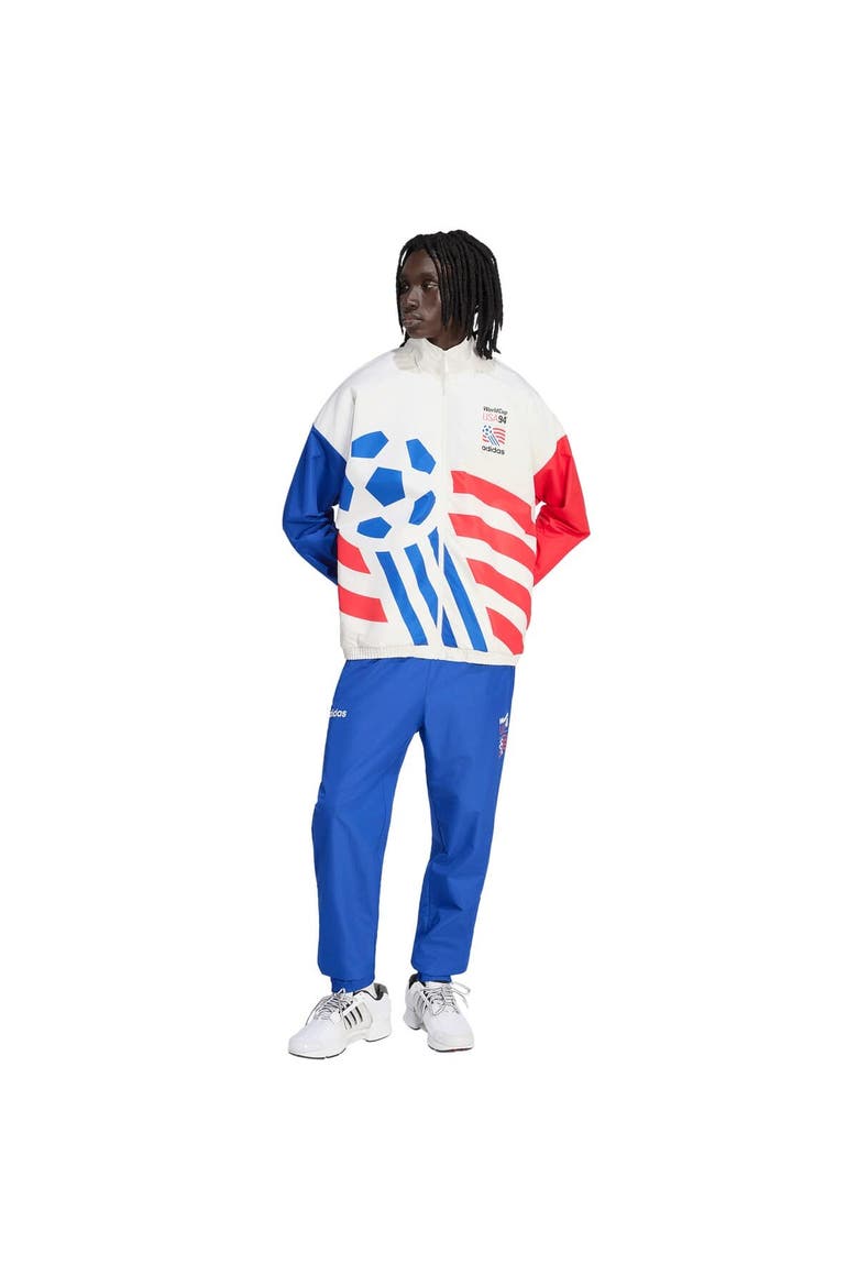 Men's adidas  Blue USMNT 1994 World Cup Woven Track Pants, Alternate, color, Blue