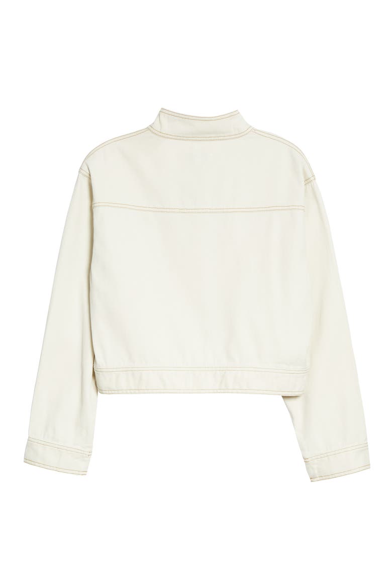 Crop Utility Jacket, Alternate, color, IVORY CANVAS