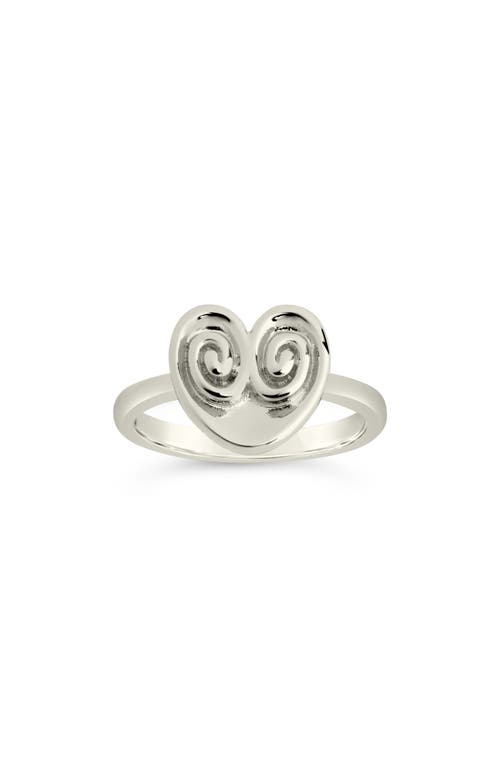 Sterling Forever Palmier Signet Ring