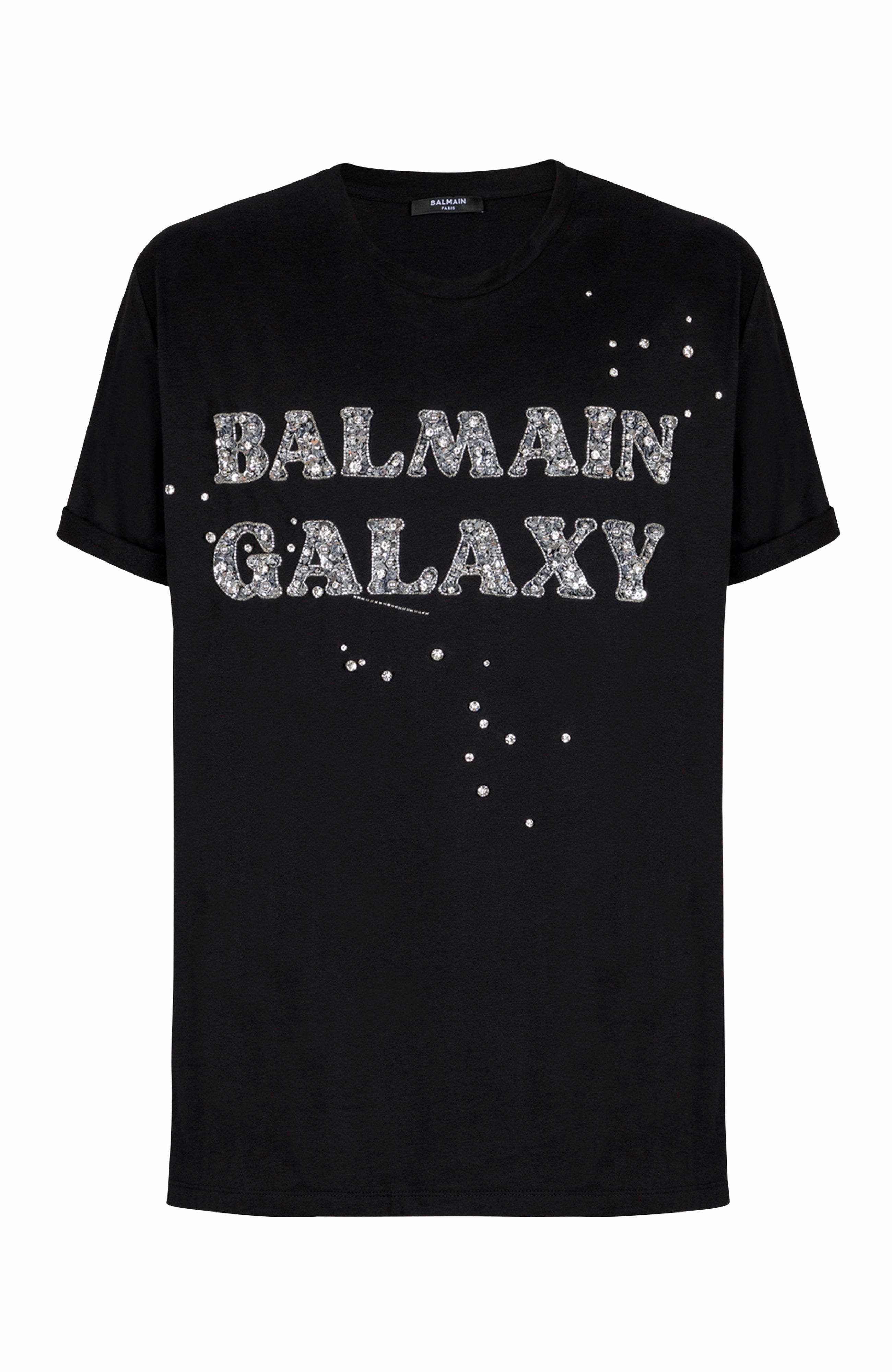 Balmain Embroidered Balmain Galaxy T-Shirt (Men) | Nordstrom