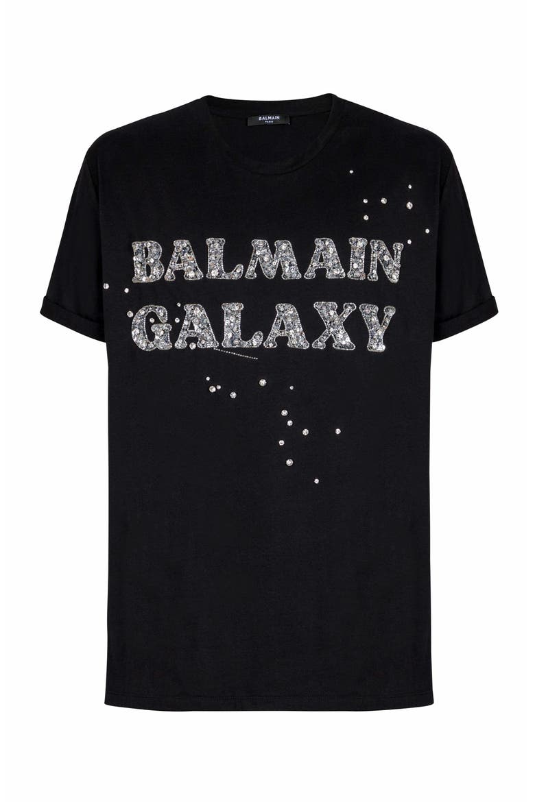 Balmain Embroidered Balmain Galaxy T-Shirt (Men) | Nordstrom