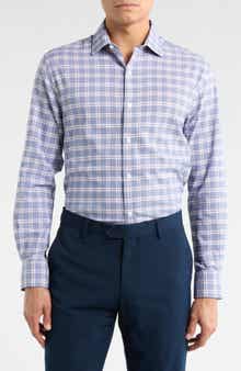 Tommy Hilfiger All Season Slim Fit Plaid Dress Shirt